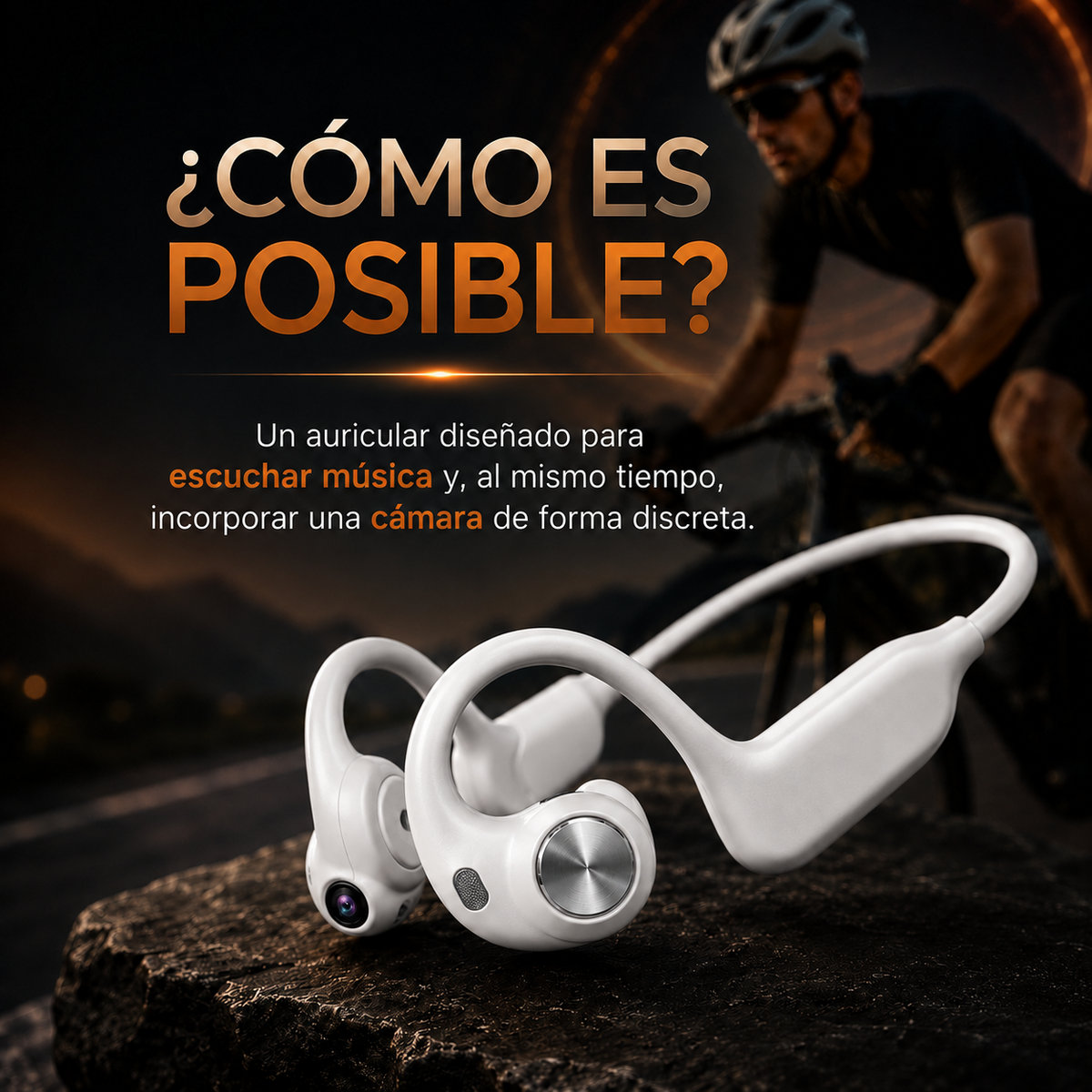 Auriculares Inteligentes con Cámara IA E900