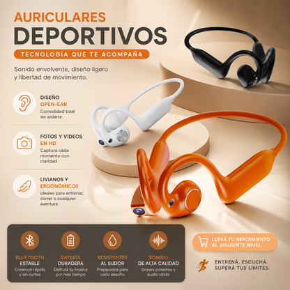 Auriculares Inteligentes con Cámara IA E900