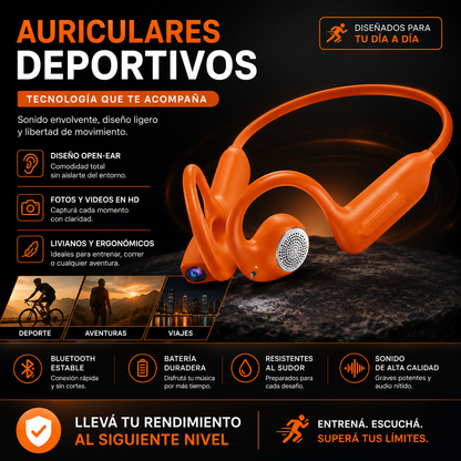 Auriculares Inteligentes con Cámara IA E900