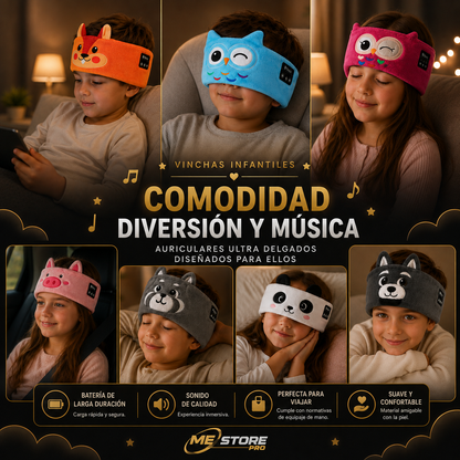 COMBO VINCHA INFANTIL + CAPSULA PORTATIL