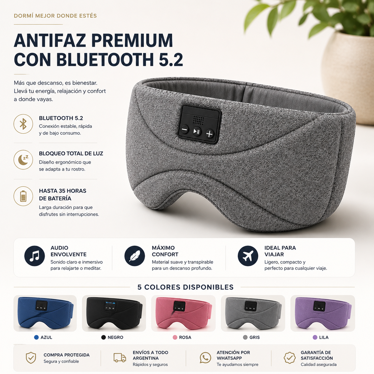 ANTIFAZ BLUETOOTH 5.2 PREMIUM