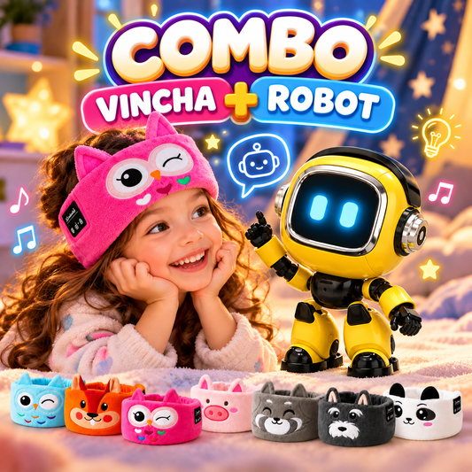 COMBO VINCHA INFANTIL + ROBOT CON IA